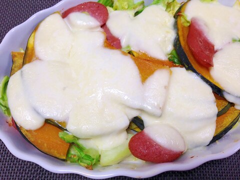 モッツァレラチーズで☆ウインナーと野菜のチーズ焼き